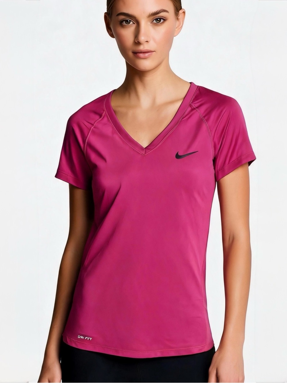Nike Pro Fitted V-Neck II Women's Shirt -M - Picture 7 of 7